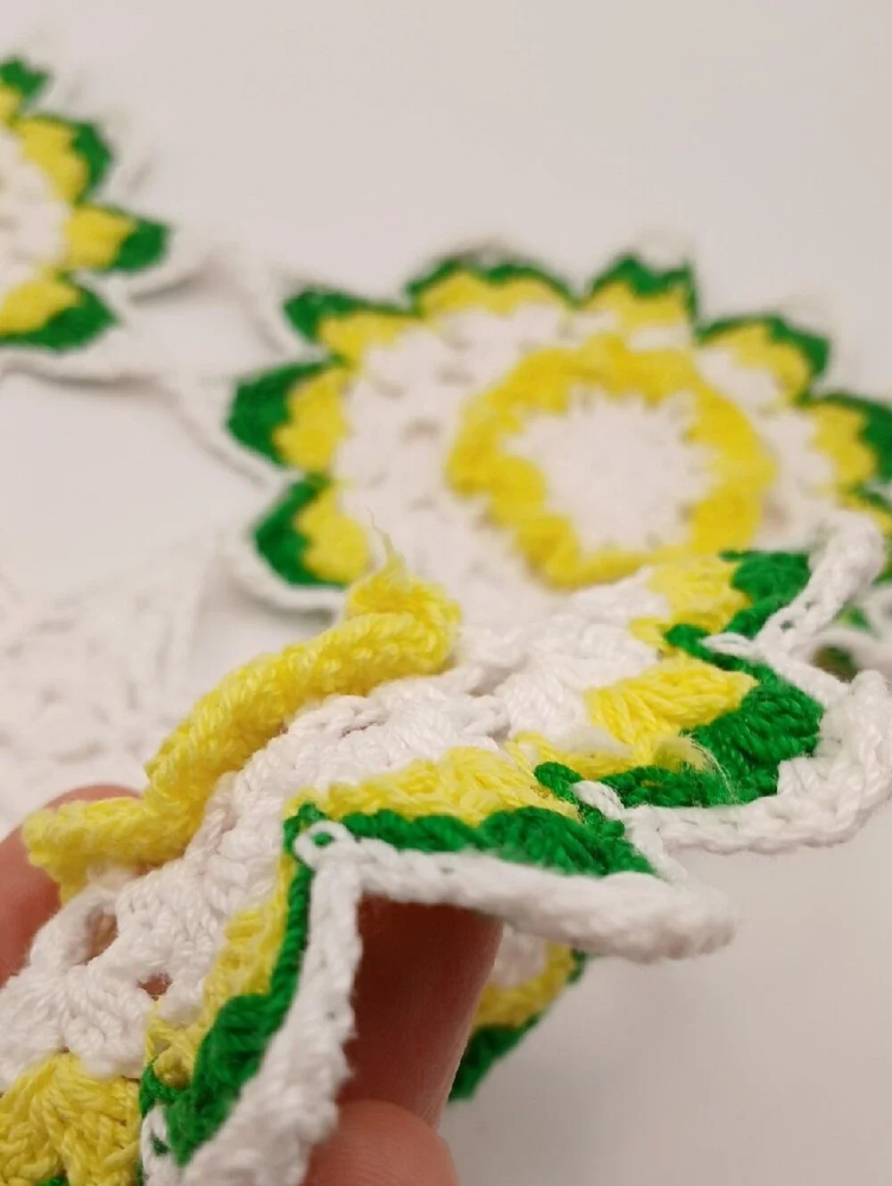 READ Handmade Crochet Floral Doily